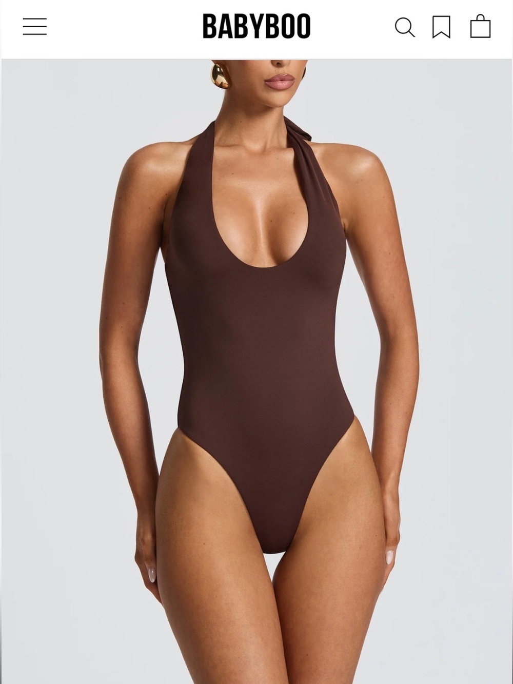 NWT Babyboo Fashion Odele Bodysuit - Plum Brown